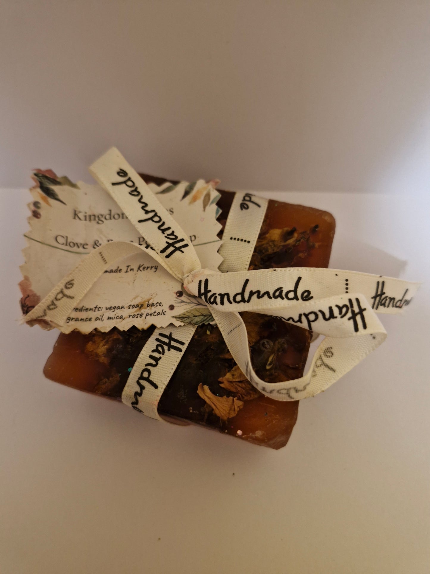 Clove and rose petal soap