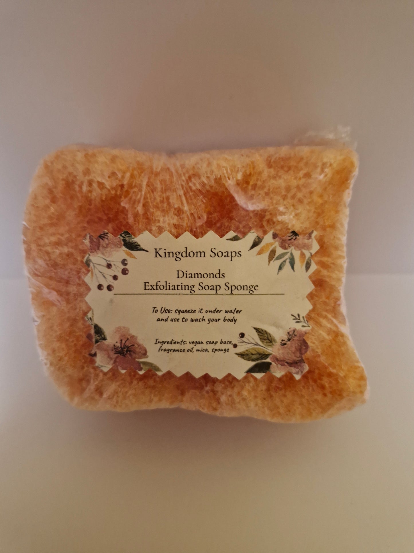 Diamonds soap sponge
