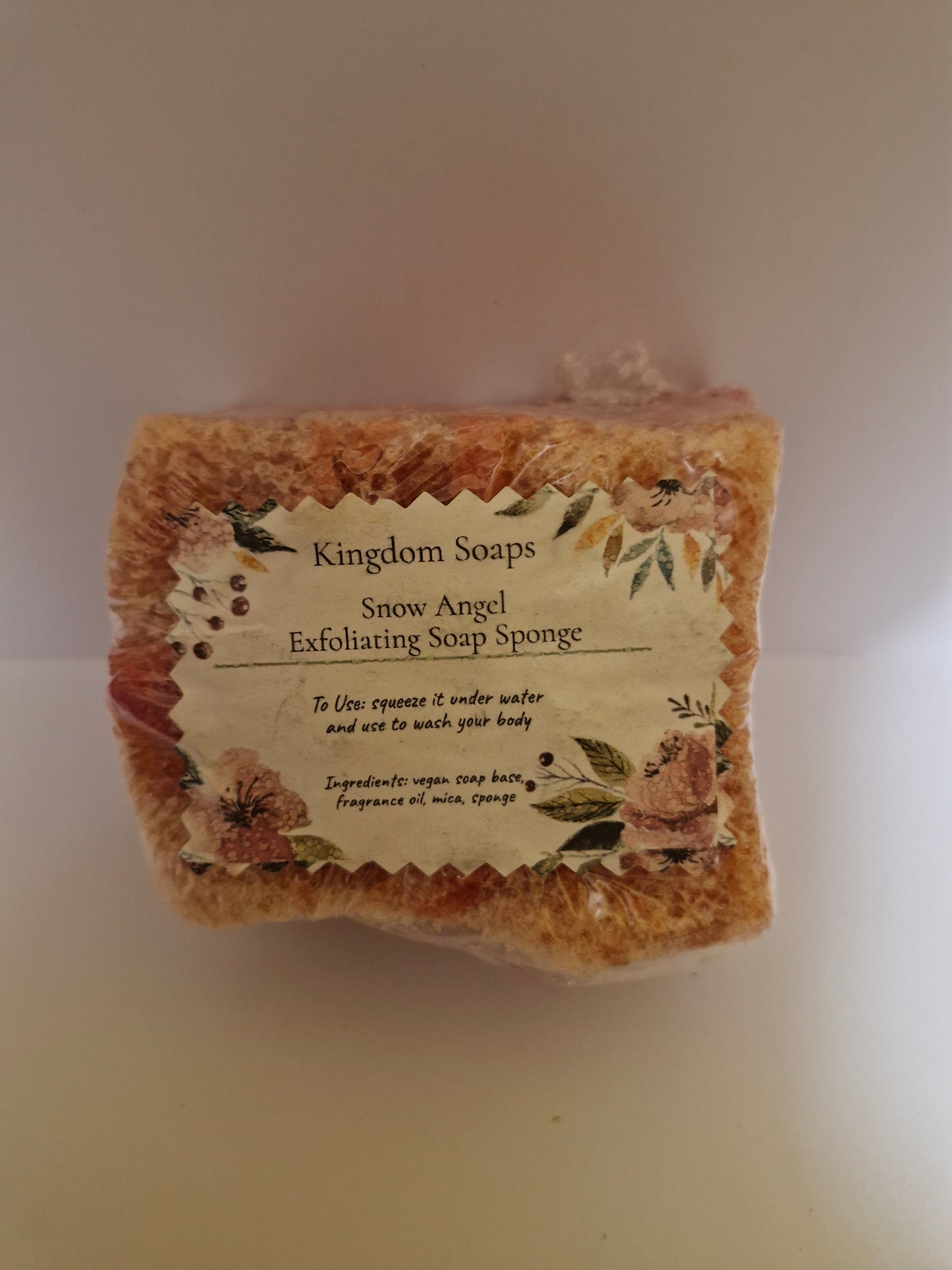 Snow Angel soap sponge