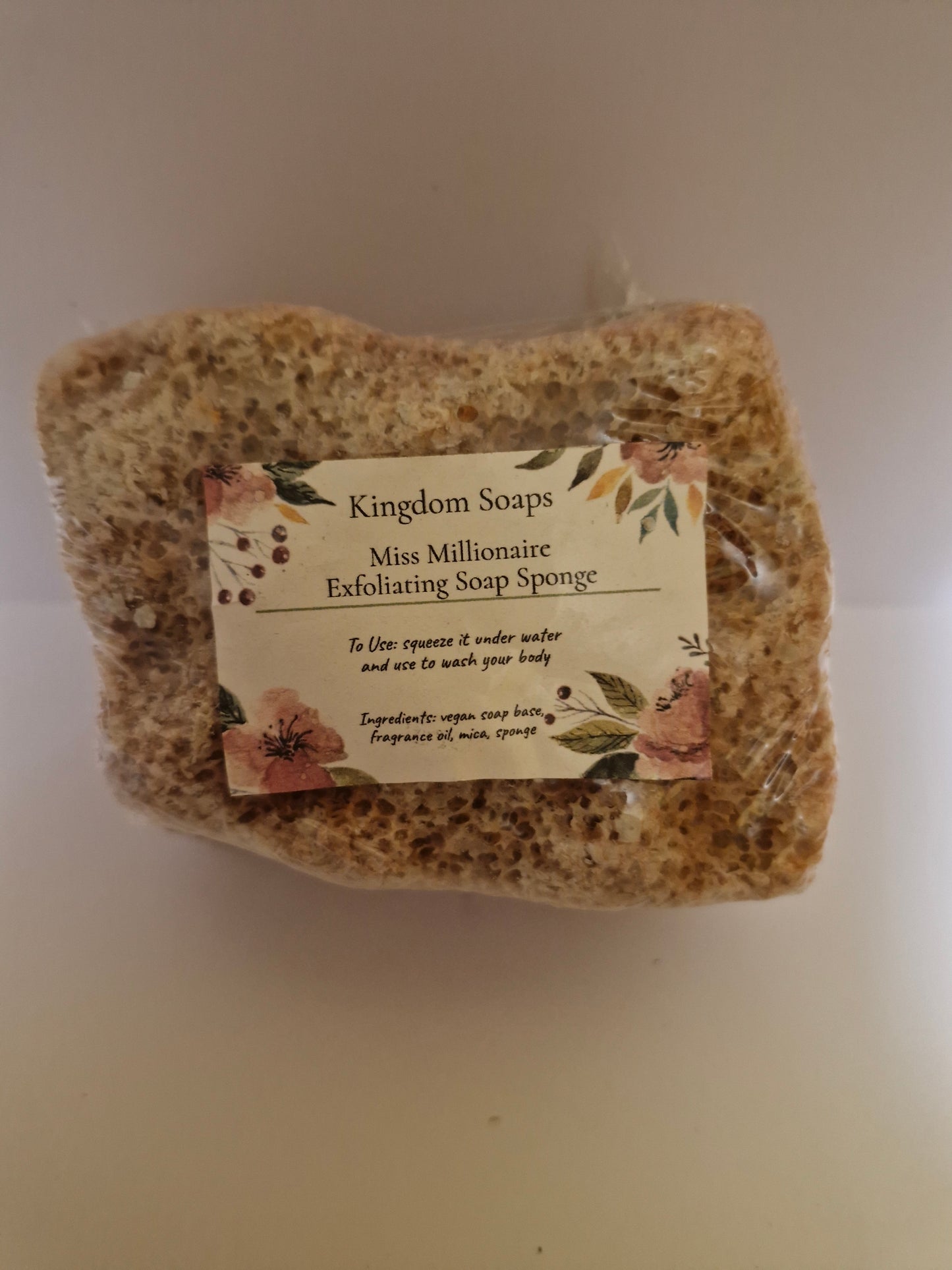 Miss Millionaire soap sponge