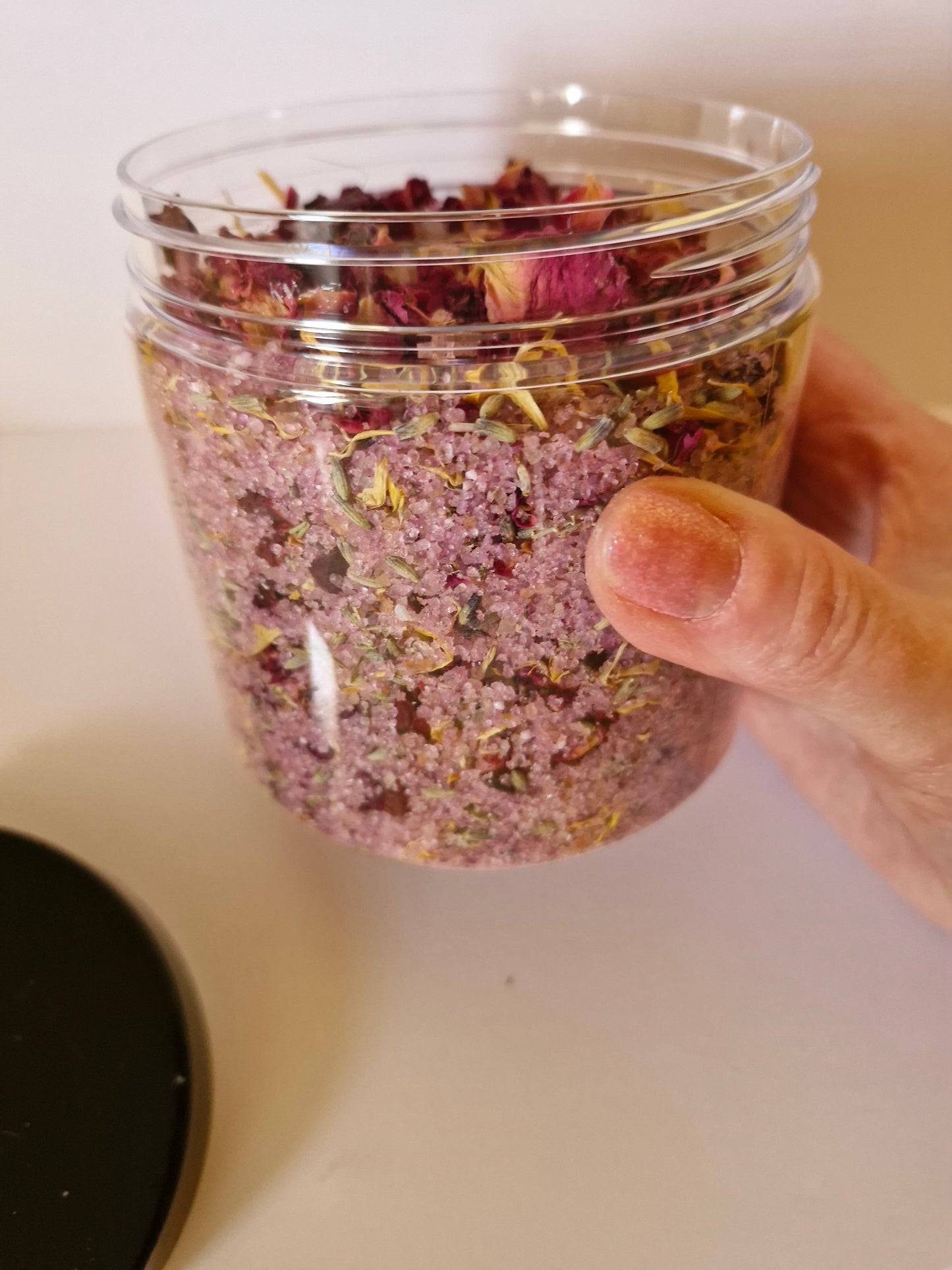 Lavender & rose petal bath salts