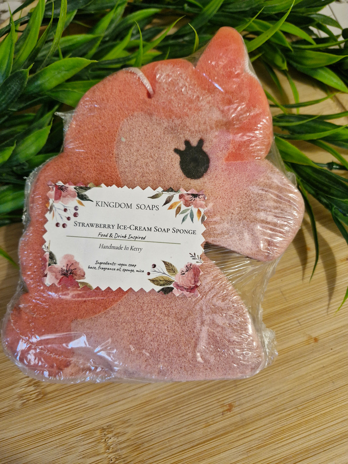 Strawberry Ice Cream Soap Sponge