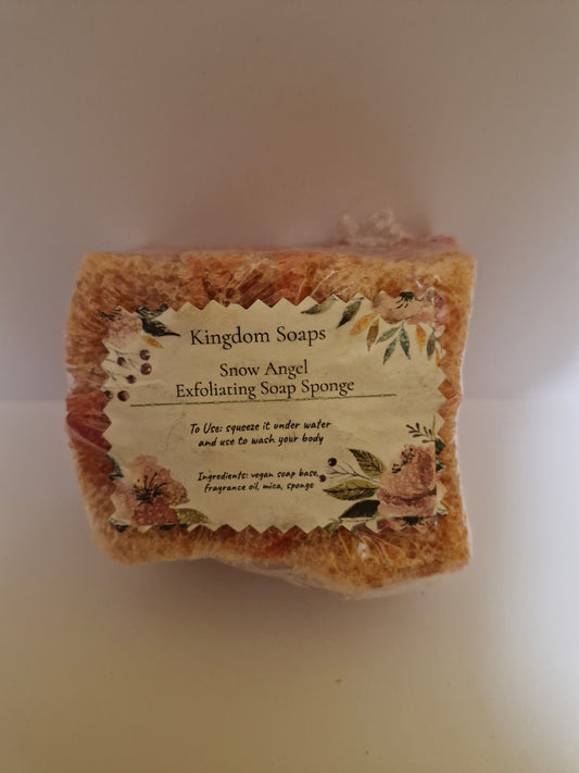 Snow Angel soap sponge