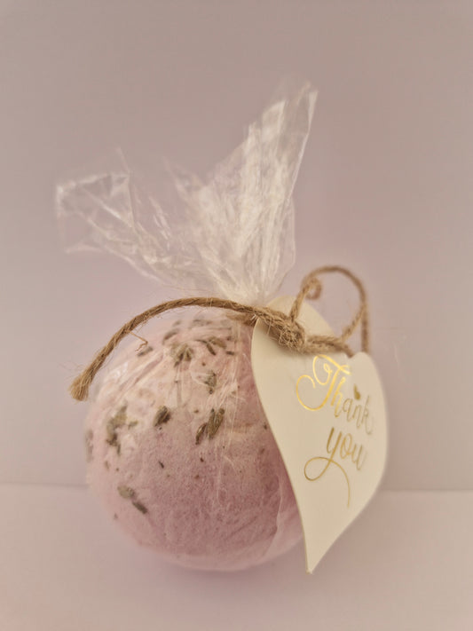 Large bath bomb in lavender