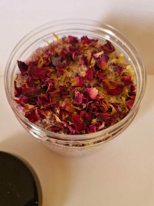 Lavender & rose petal bath salts