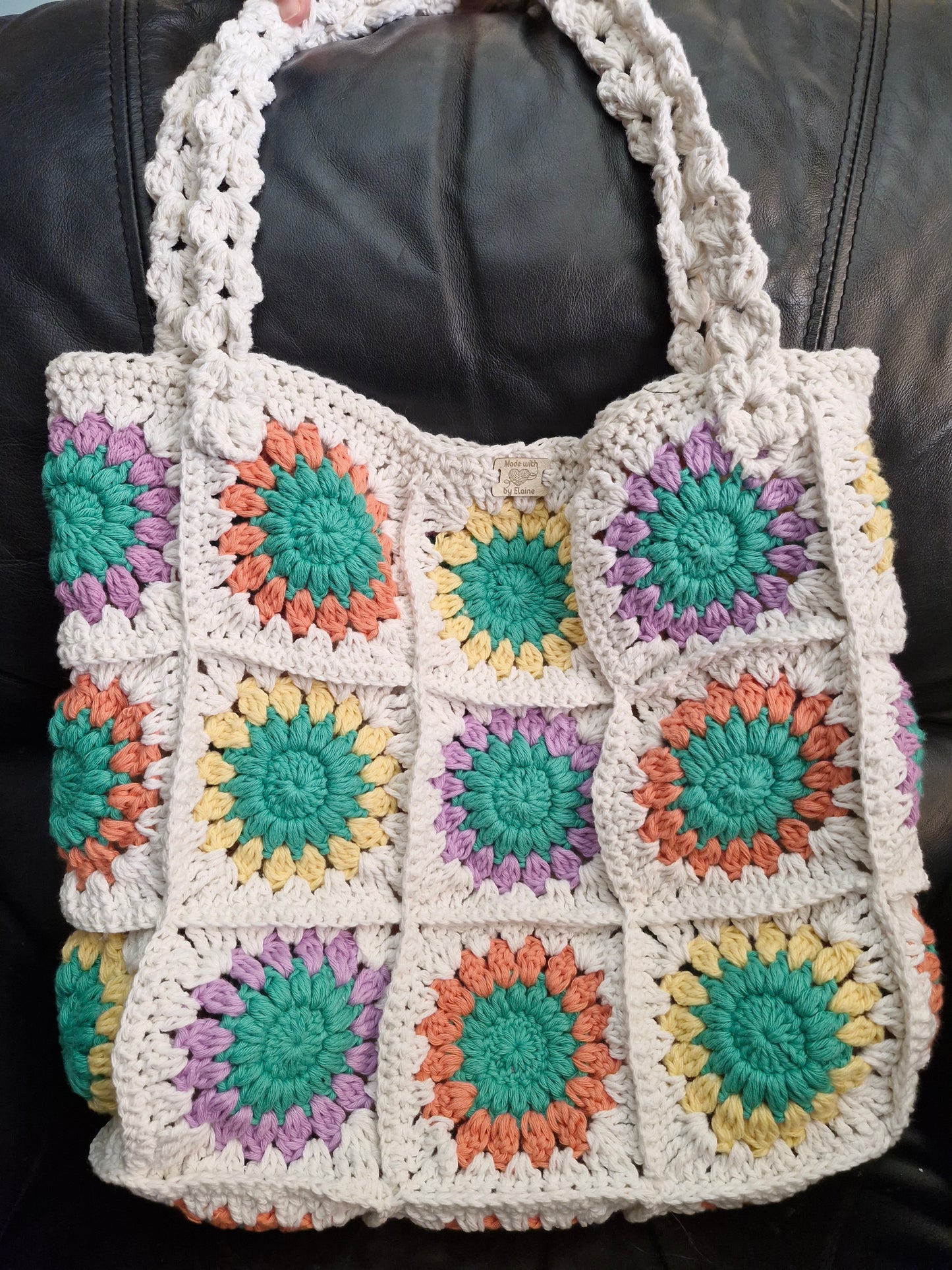 Crochet shopping bag
