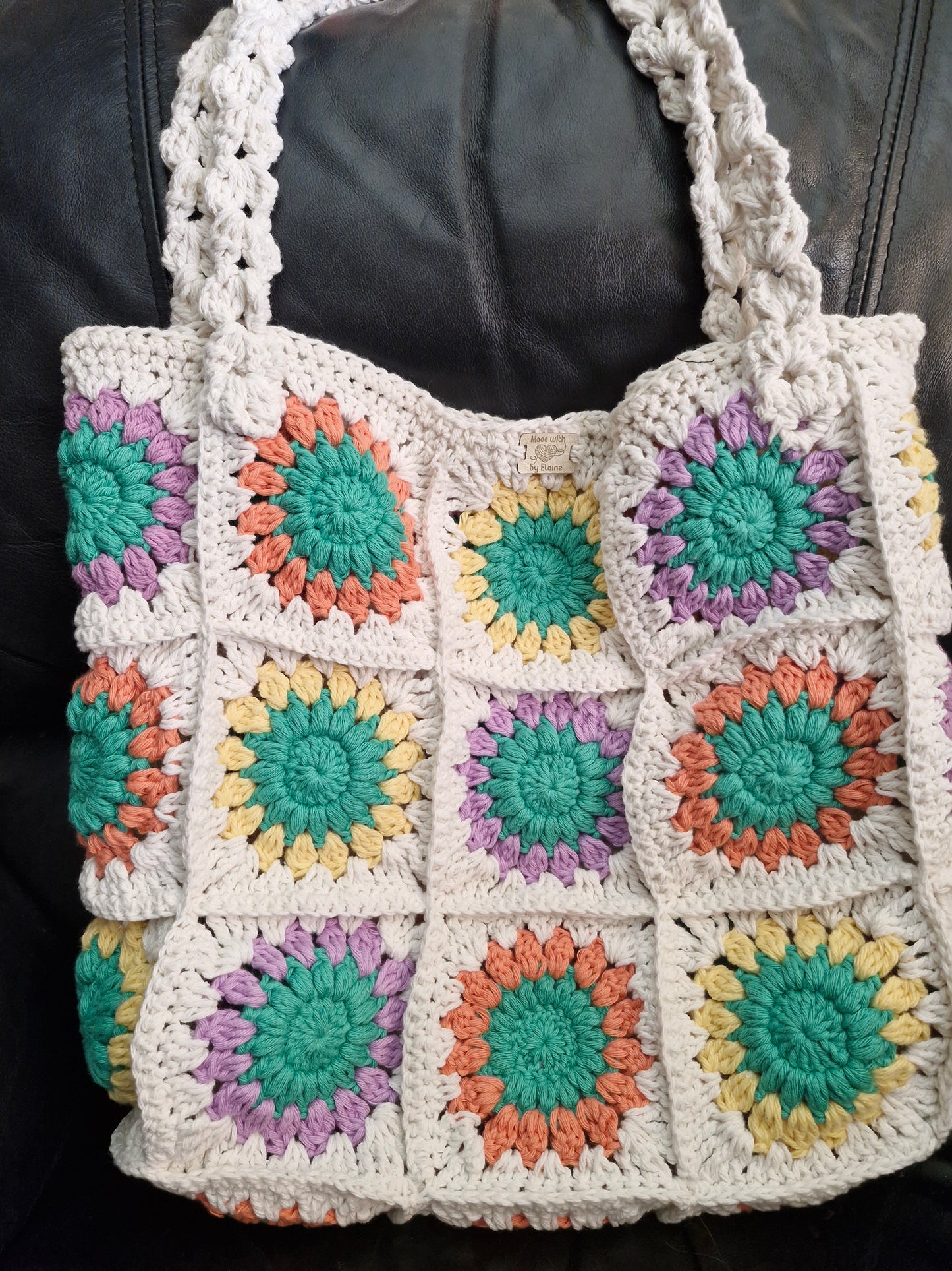 Crochet shopping bag
